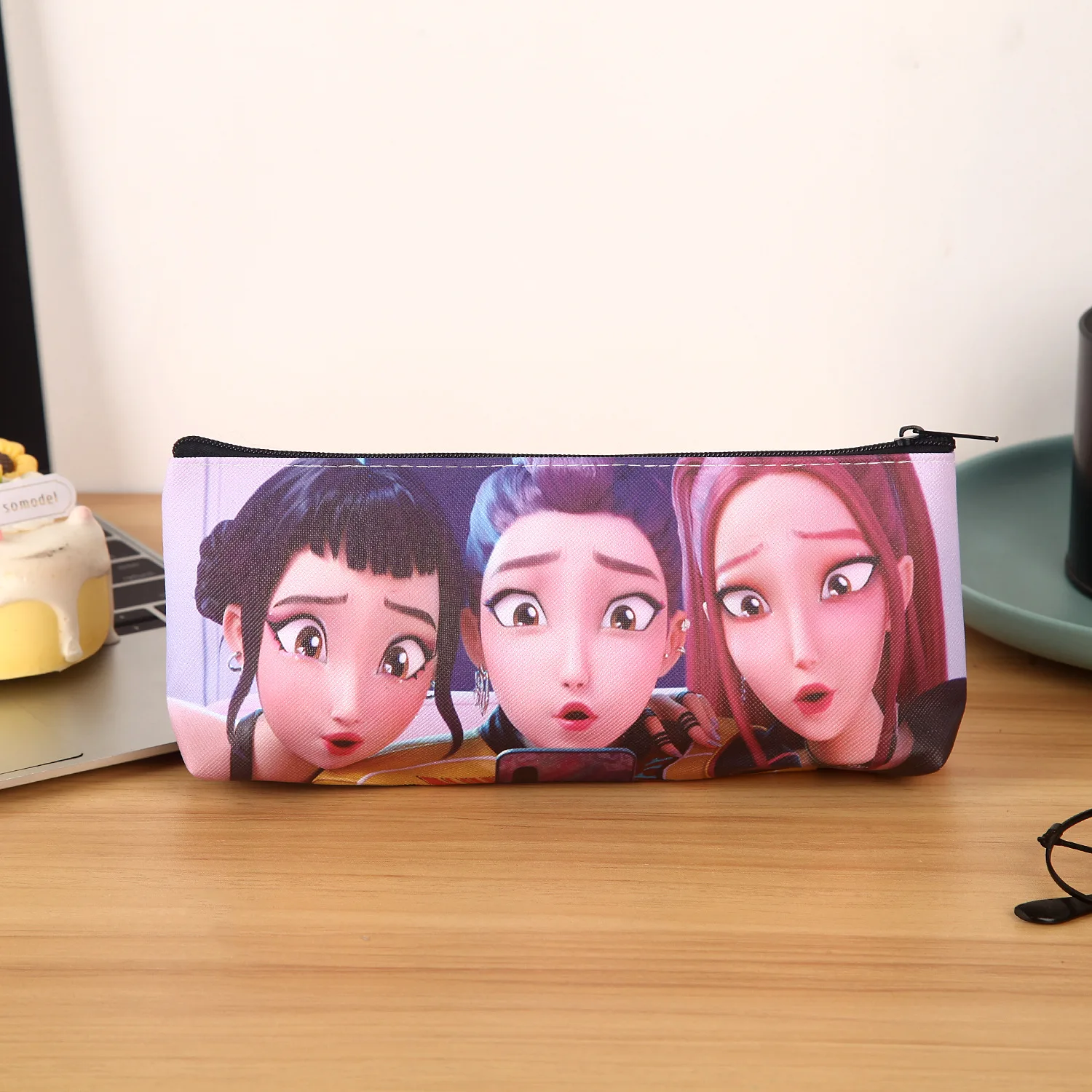 

1/6pcs KPop Demon Hunters Pencil Case Cute Stationery & School Supplies Large Capacity Zippered Office Pencil Case Christmas Gif