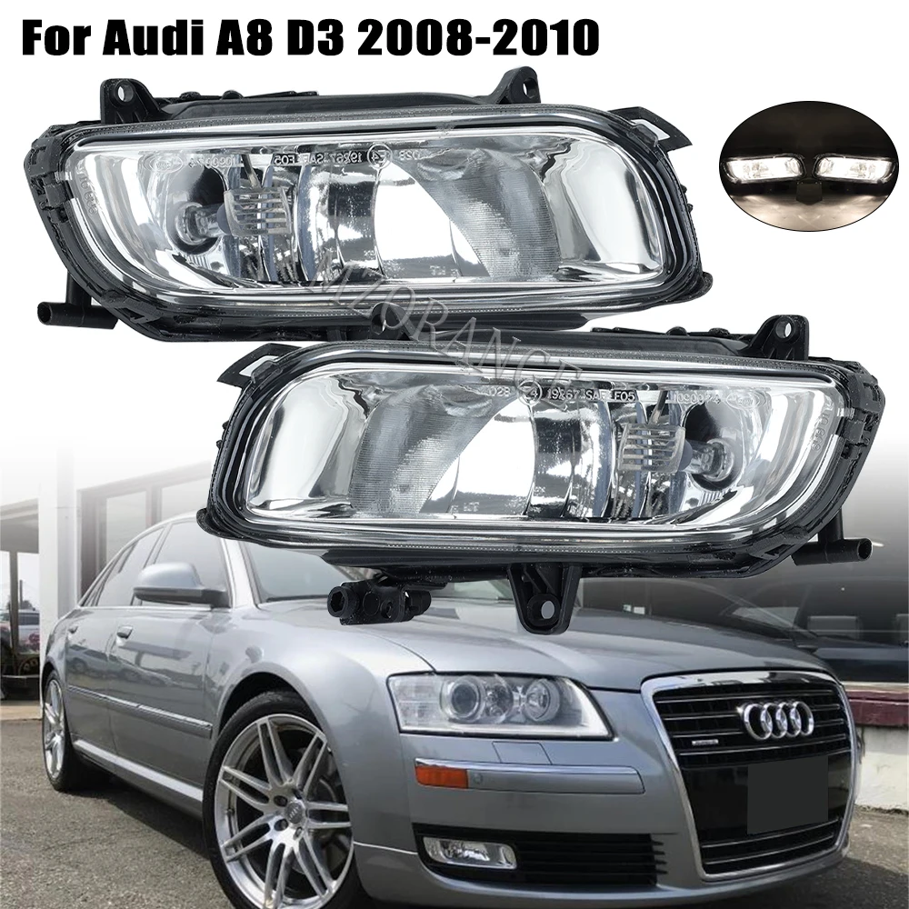 

Car fog light For Audi A8 D3 Quattro 2008 2009 2010 Front Bumper Halogen Fog Lights Lamp4E0941699B 4E0941700B car accessories