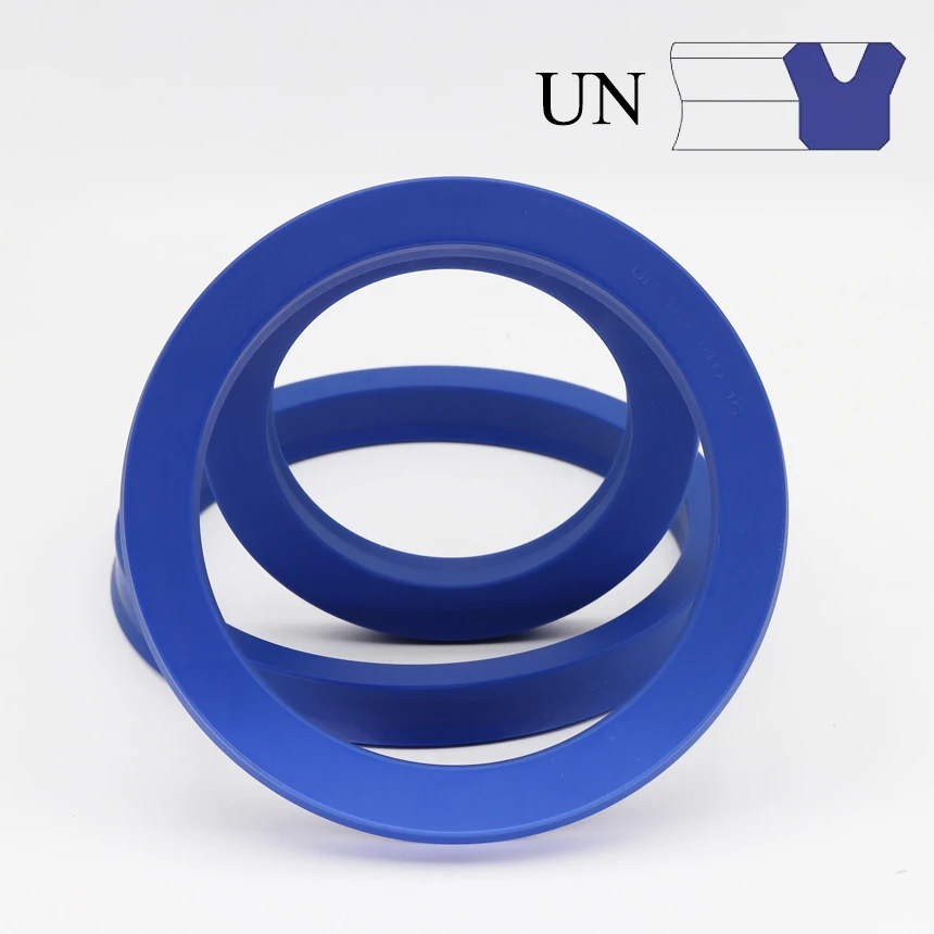 UN 120/125/128/130/135/136/140/145/150/155/160/165/170/175mm ID Blue PU Shaft Piston Rod U/Y Lip Ring Gasket Hydraulic Oil Seal