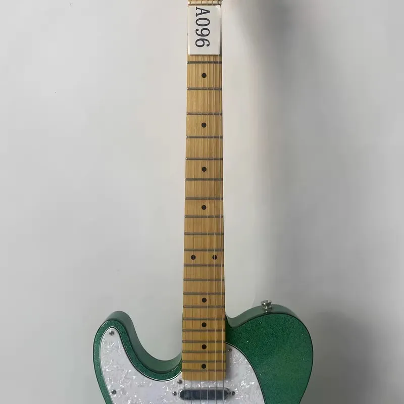 A102 Left Hand Tele Electric Guitar Quincy Genuine Green Spark Metallic Color Maple Neck+Fingerboard Authorised Stock Guitars