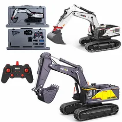 22 Channel Joint Metal Rc Excavator 1/14 Electric Heavy Duty Remote Control Excavator Adult Toy Car Gift Huina 1594/1592