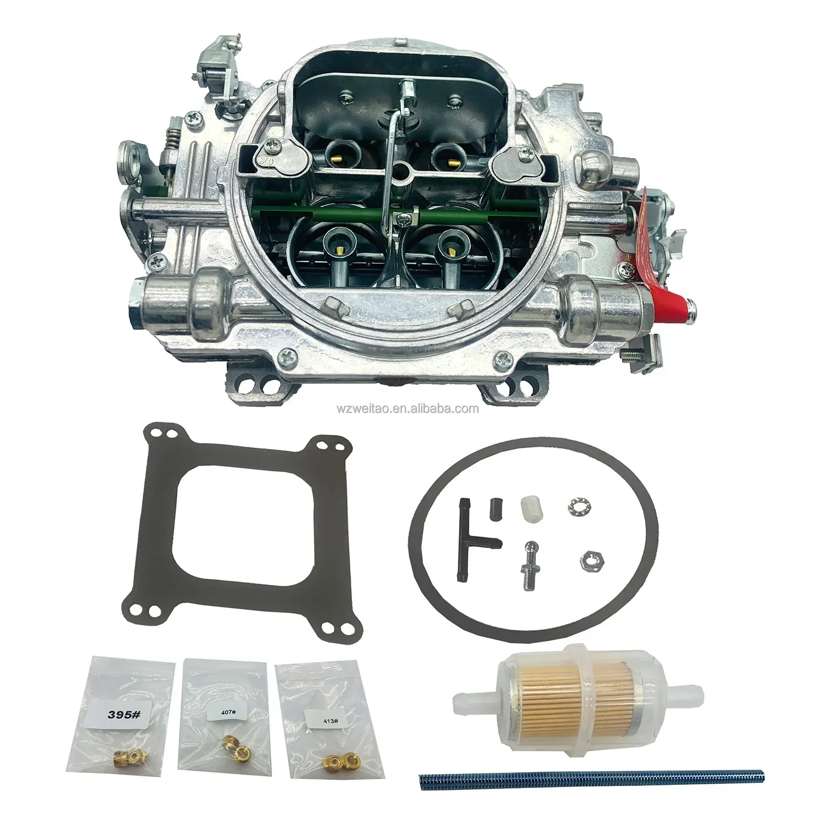 1405 Manual Choke Carburetor For 600 CFM 4 Barrel Square Bore Replace To Edelbrock 1405 Carburetor