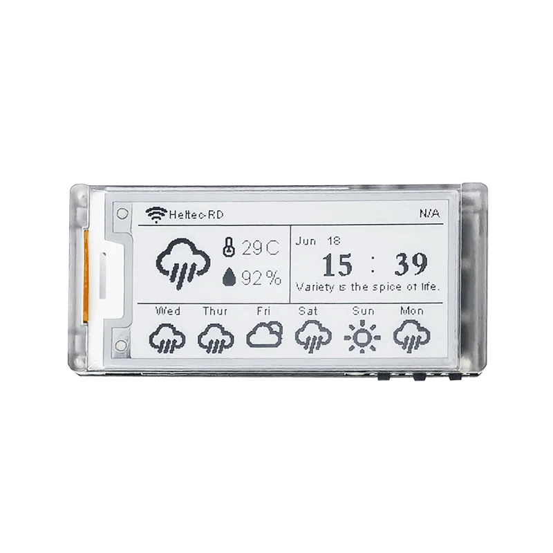 Meshtastic Heltec E-Paper Smart Price Tag Monitor E213 LoRa ESP32 SX1262 IoT Devboard Kit with 2.13 Inch E-Ink Display WiFi BLE