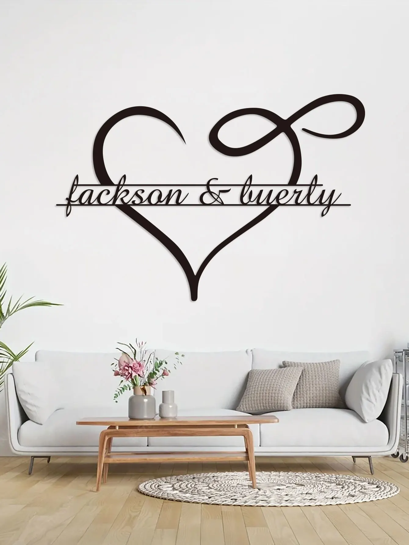 ป้ายโลหะรูปหัวใจแบบกำหนดเอง ใช้ซ้ำได้ ติดตั้งง่าย สำหรับตกแต่งบ้าน ประตู ห้องนั่งเล่น หรือทางเดิน