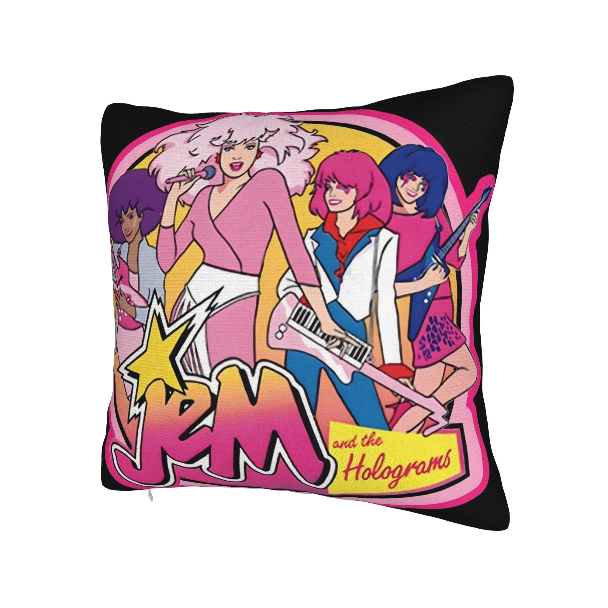 Jem And The Holograms Pillowcases Accessories Soft Cushion Cover Decor  Throw Pillow Case Cover Home Multiple Sizes