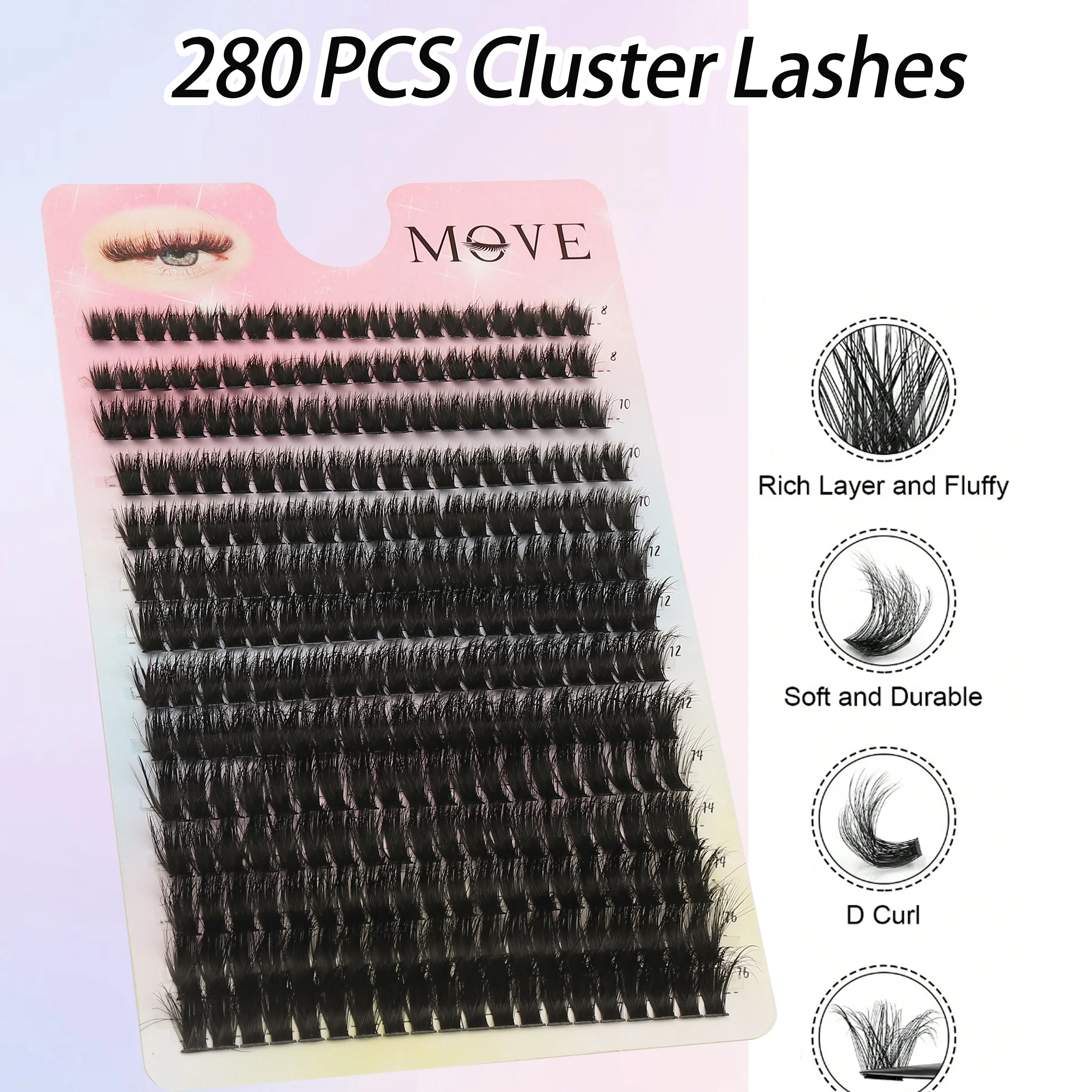 280 Adet Küme Kirpik D Kıvrımı - Eyelash Extension Individual incelemesi ve fiyatı