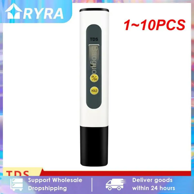 1~10PCS Meter Digital Water Tester 0-9990ppm Drinking Water Quality Analyzer Monitor Filter Rapid Test Aquarium Hydroponics