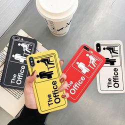 TV Series The Office Silicone Phone Case for iPhone 11 12 13 14 15 Pro Max X XR XS 7 8 Plus SE Shockproof Cover Candy Color Bags