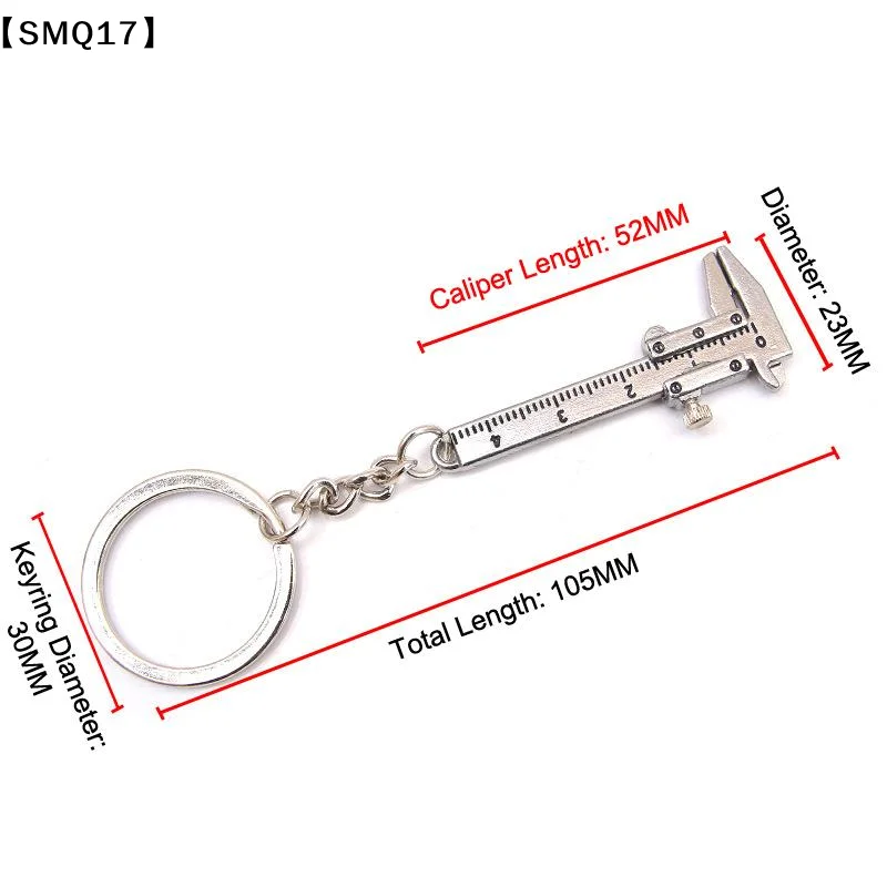 Portable Mini Jewelry Measuring Metal Ruler & Mini Vernier Caliper Keychain - DIY Tools For Precise Measurements【SMQ】