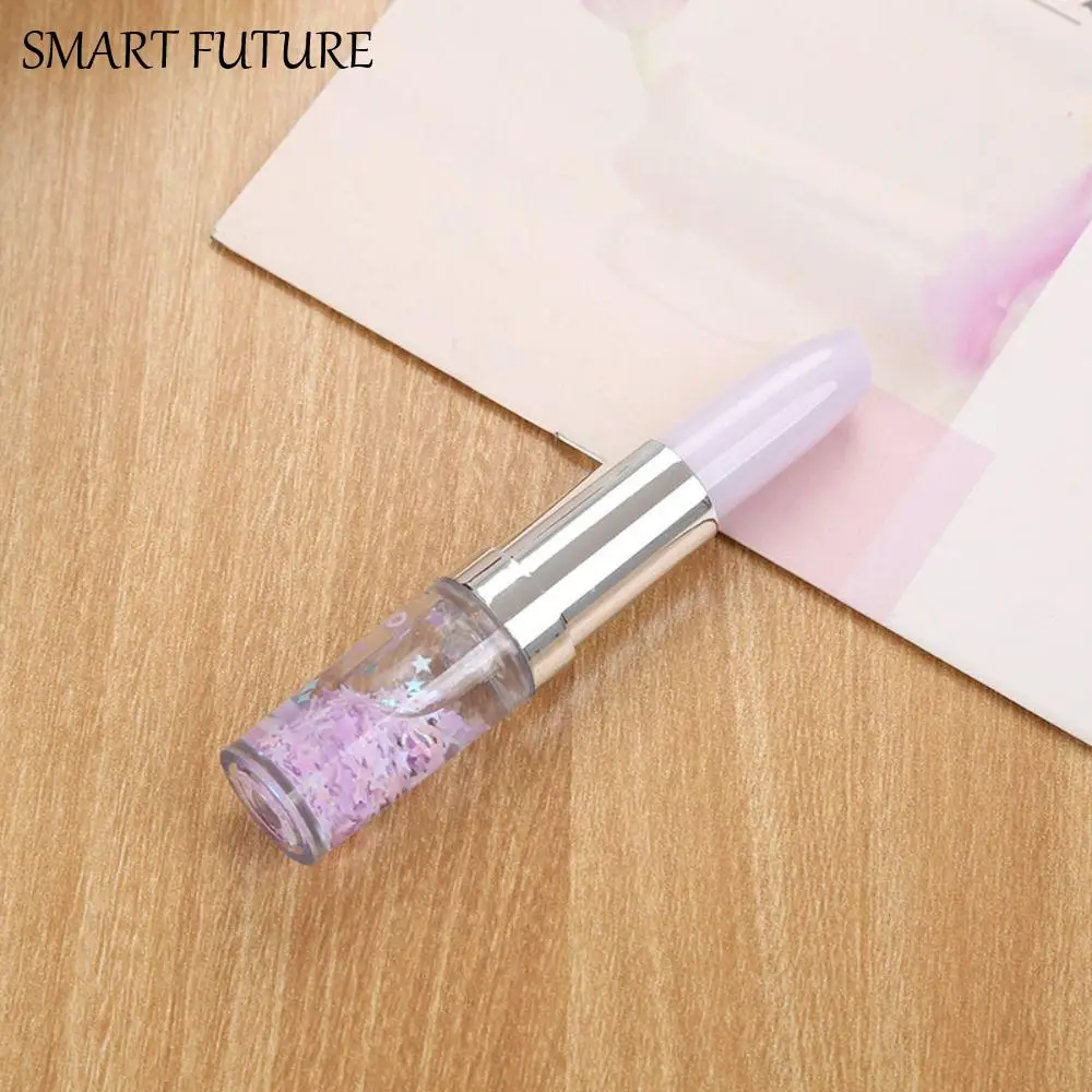 

Kawaii пишущая плавно зыбучие пески ручка быстросохнущая персонализированная губная помада ручка элегантная шариковая ручка с блестками канцелярские принадлежности