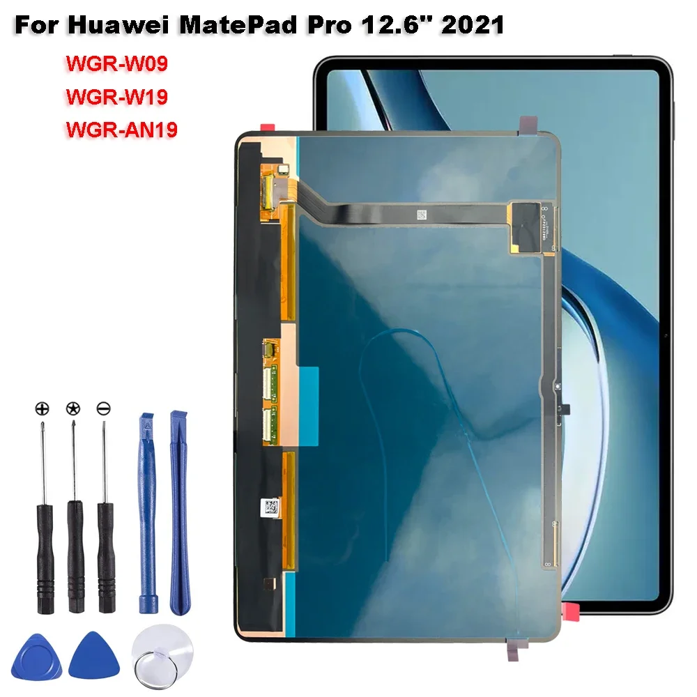 12.6 inch For Huawei MatePad Pro 12.6 2021 LCD Display Touch Screen Digitizer Assembly WGR-W09 WGR-W19 WGR-AN19 Replacement Part