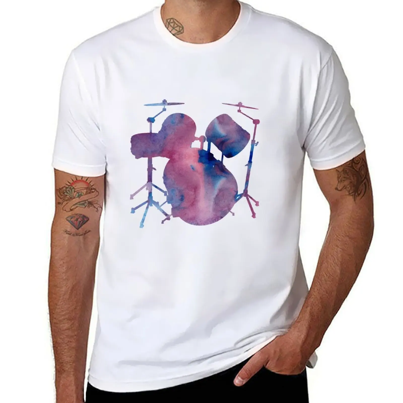 

Drums T-Shirt t shirt man luxury man t shirts high quality luxury brand T-Shirt