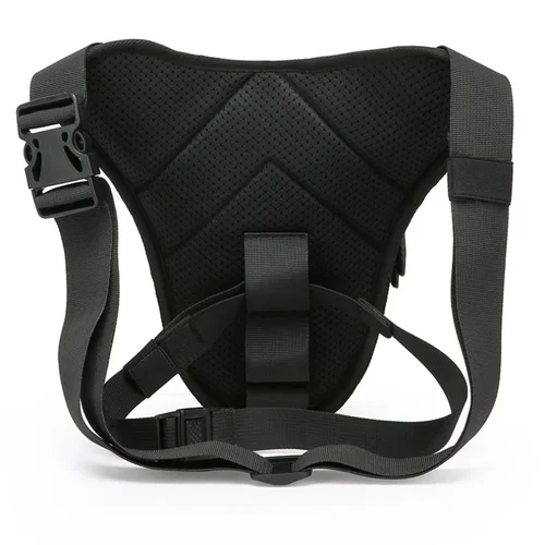 Imagen 2 del producto Bolsa táctica Molle impermeable para motociclismo, paquete de pierna caída en la cintura para el pecho, accesorios de viaje para deportes al aire libre