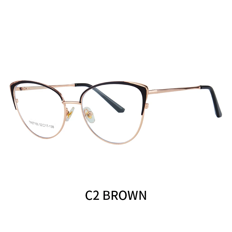JMISUS Fashion Cateye Prescription Glasses Myopia Eyewear Metal Optical Eyeglasses for Women Anti Blue Light/Photochromic