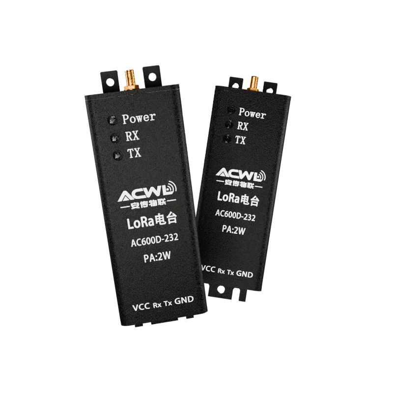 AC600D 2W Industrial LoRa Radio Module Long-Range Communication Low Power Consumption for IIoT WaterGasElectricity Meter Reading