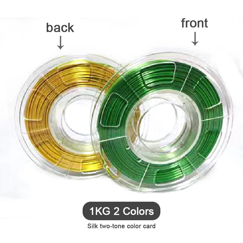 

1111 3D Printing Filament Mirror Chrome Angle Change PLA Plastic Wire Rainbow Gradient 1.75MM 1KG