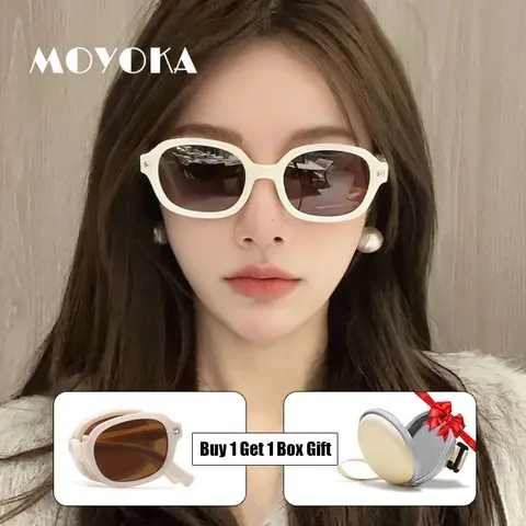 라운드 박스 선물 UV400 음영 선 스크린 빈티지 야외 여행 안경과 패션 접이식 선글라스