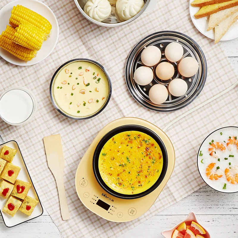 Vaporizador de tortillas para el hogar, vaporizador eléctrico para huevos, cocina para bollos, máquina vaporera para desayuno con cita de acero inoxidable