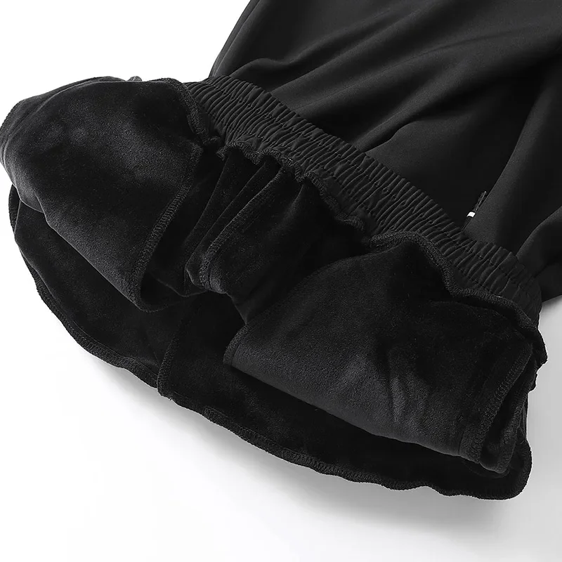 Pantalones largos rectos impermeables para hombre, pantalón de talla grande 8xl, 7xl, 6xl, Softshell, a prueba de viento, informal, elástico, cintura con cordón, Invierno