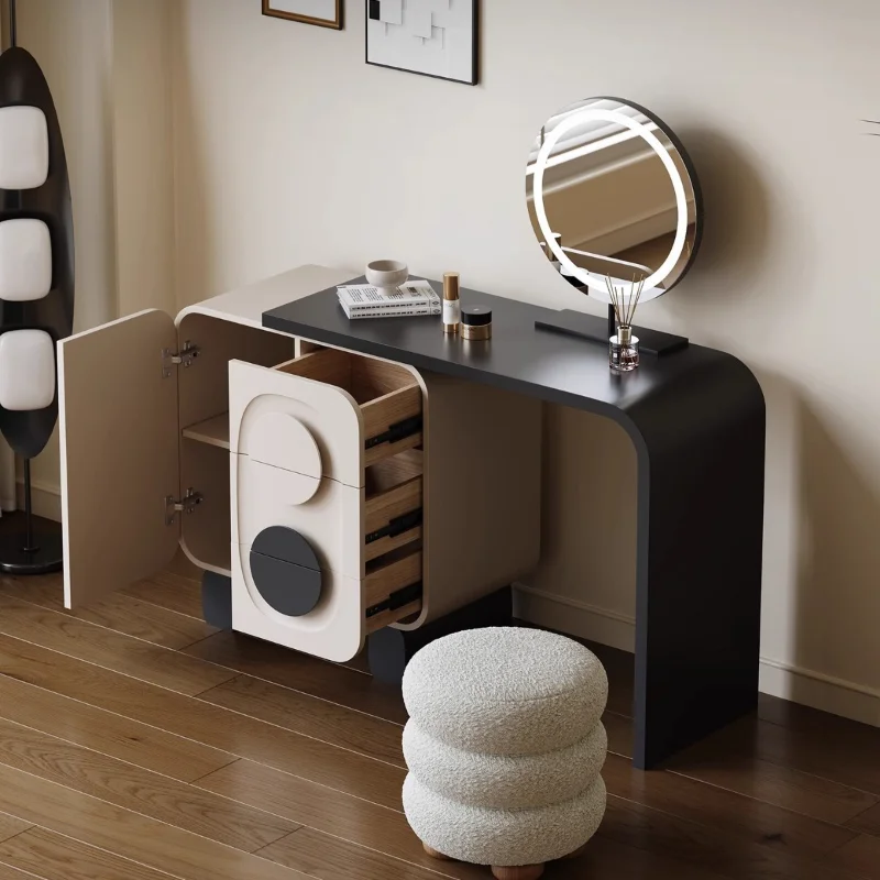 Minimalist Designer Makeup Vanities High-end Feel Fashion Retro Makeup Vanities Atmosphere Bedroom Furniture Penteadeira YSSZT