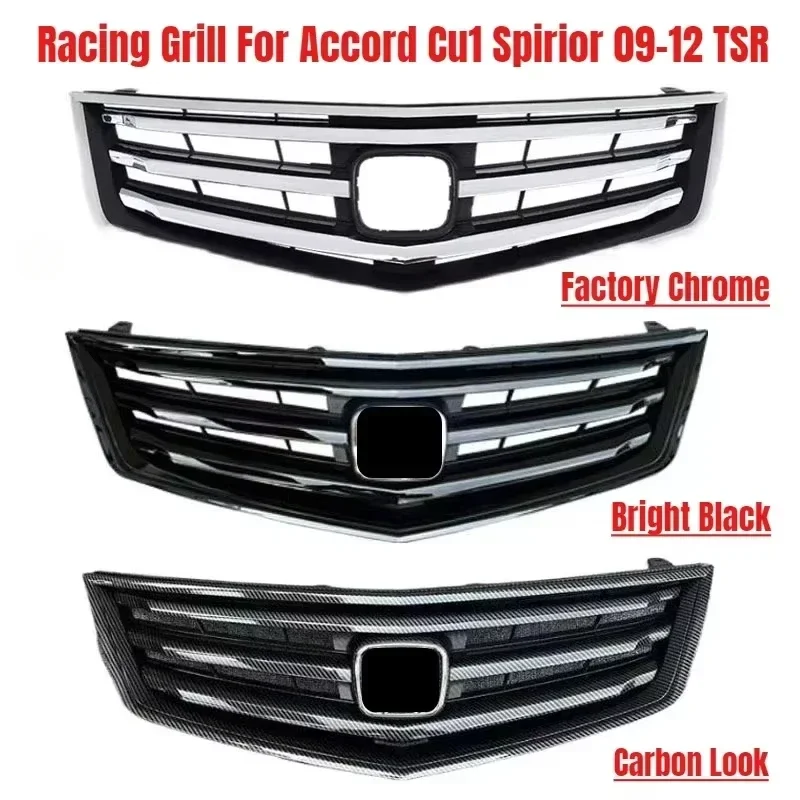 Grill przedni sportowy do Hondy Accord CU1 / Spirior / TSX (roczniki 08-12, wersja europejska) - zamiennik fabrycznego / Nie pasuje do modelu CU2