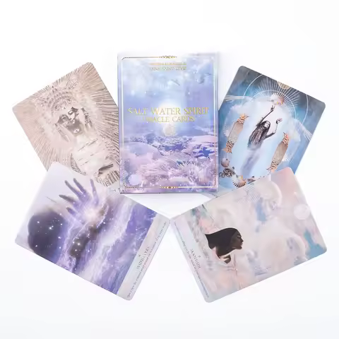 Salt Water Spirit Oracle Cards English Visions Divination Edition Deck Board Playing Games 10.3*7.3cm