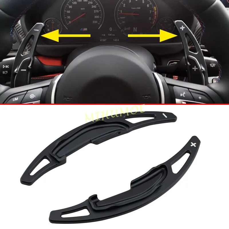 bmw-m2-m3-m4-m5-m6-x5m-x6m用ステアリングホイールパドルシフターエクステンションギアシフトトリムブラック-f87-f80-f82-f10-f12-f13-f85-f86