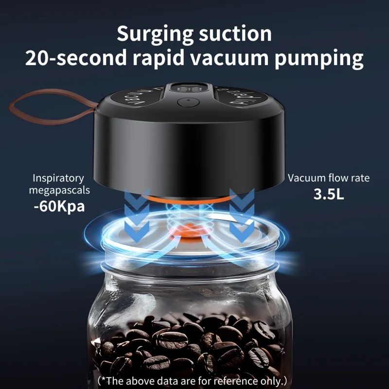 جرة فراغ السدادة لتخزين المواد الغذائية البسيطة المحمولة المنزلية الأبيض البلاستيك السدادة الكهربائية الصغيرة السدادة