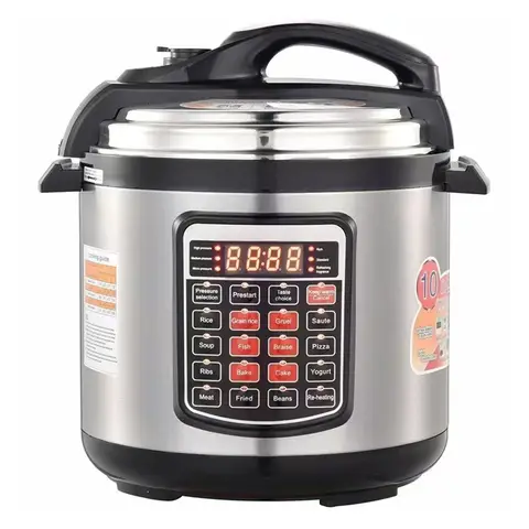 Fornello di riso 8L 220V Pulsante inglese Multi-funzione Touch Pentola a pressione elettrica Pentola completamente automatica Elettrodomestici da cucina