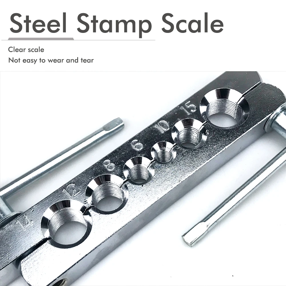 Imagem -05 - Tube Cutter Flaring Tool Kit Tube Expander Expansion Mouthparts Pipe Cutter Alargador Dispositivo Copper Tube Flaring Tools 328 mm