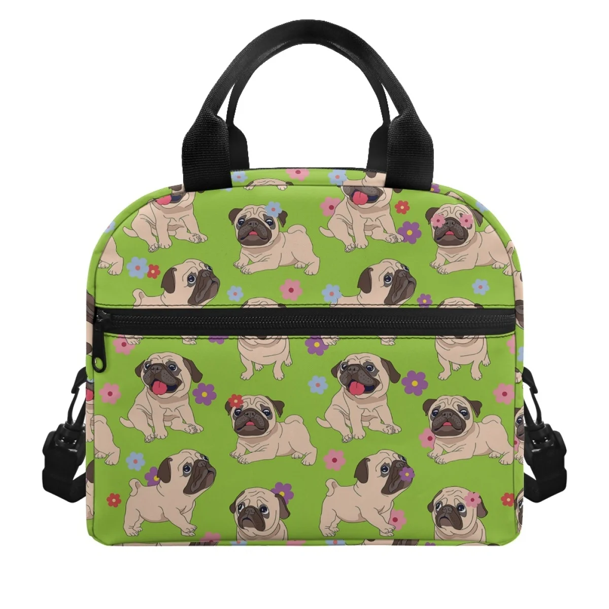 

FORUDESIGNS Floral Flower Dog Insulated Bag Lunch Box Women Insulated Bag Lunch Box Thermal Lunchbox Fashion Box Accessories