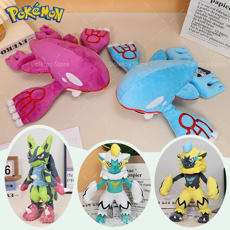 

Hot Pokemon Plush Kyogre Shiny Mega Lucario Zeraora Charizard Butterfree Dragonair Ho-Oh Anime Stuffed Peluche Kids Xmas Gift
