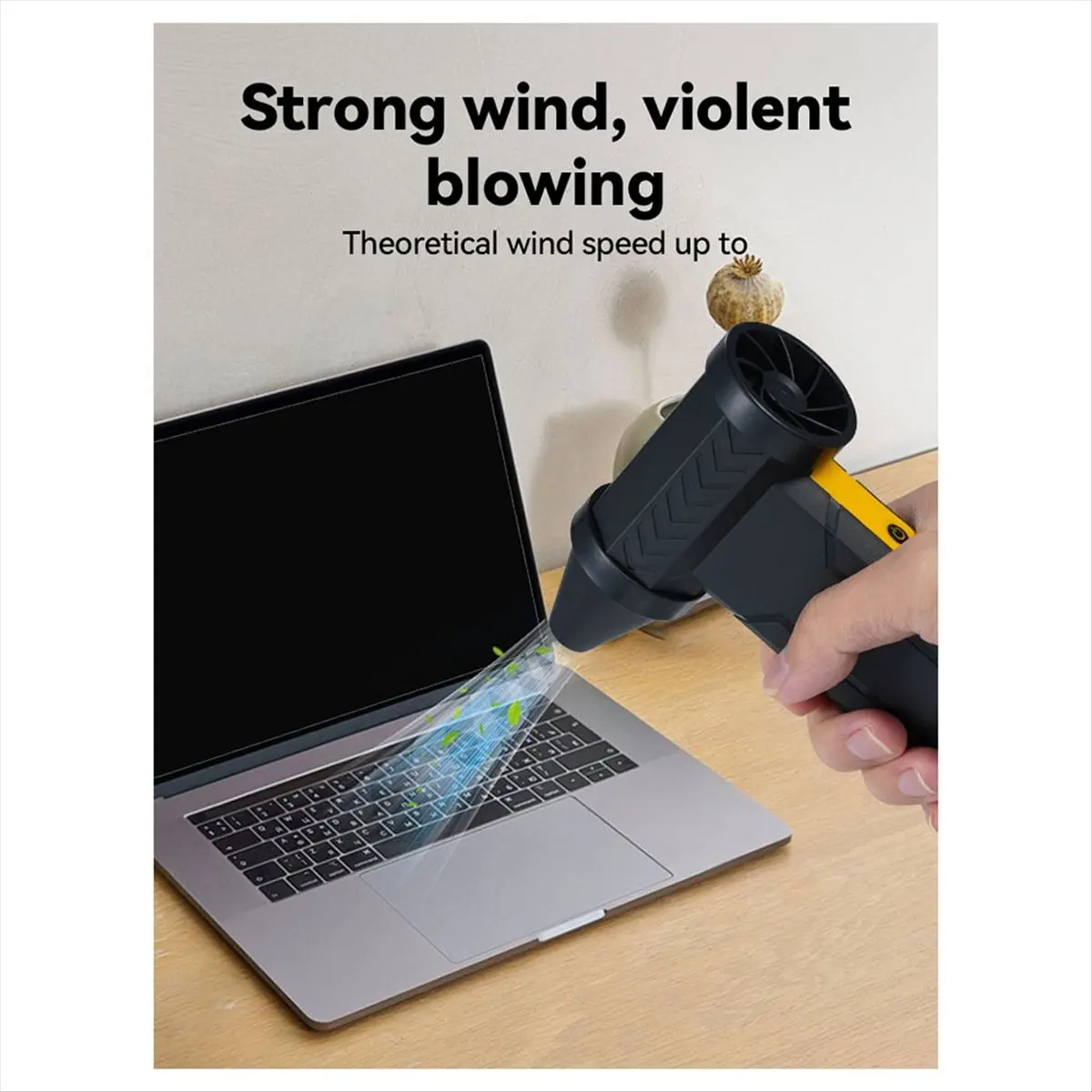 

HGHO F16 Air Blower 60m/S Brushless Mini Turbo Jet Fan Air Duster for Car Dryer/PC/Home-Industrial Duct Blower 16000RPM