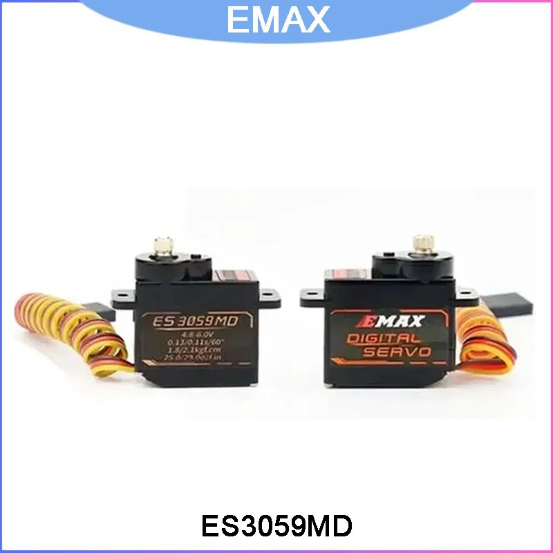 Emax ES3059MD 12g 메탈 기어 디지털 서보, 고강도 및 정밀도, 중형 RC 로봇 팔 및 모델용