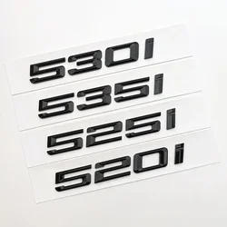 3D Car Trunk Adhesive Black Chrome Letters Stickers For BMW E60 E34 F10 G30 E39 520i 525i 528i 535i 540i 545i 530i Emblem Decal