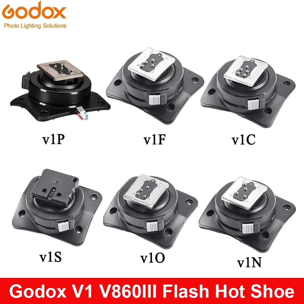 Godox V1 Godox Speedlite Gorąca stopka Akcesoria V1 V1C V1N V1S V1F V1O V1P Lampa błyskowa Wymień akcesoria Gorąca stopka — zdjęcie produktu 4