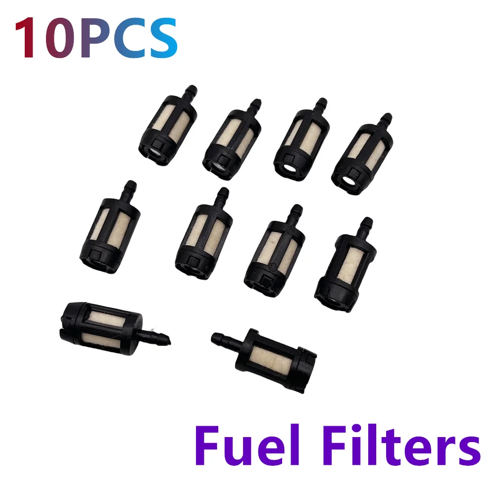 New 10PCS Fuel Filters For Stihl Poulan Husqvarna Zama ZF-1 ZF1 Garden Plastic Chainsaw Trimmer Brush Cutter Garden Tools