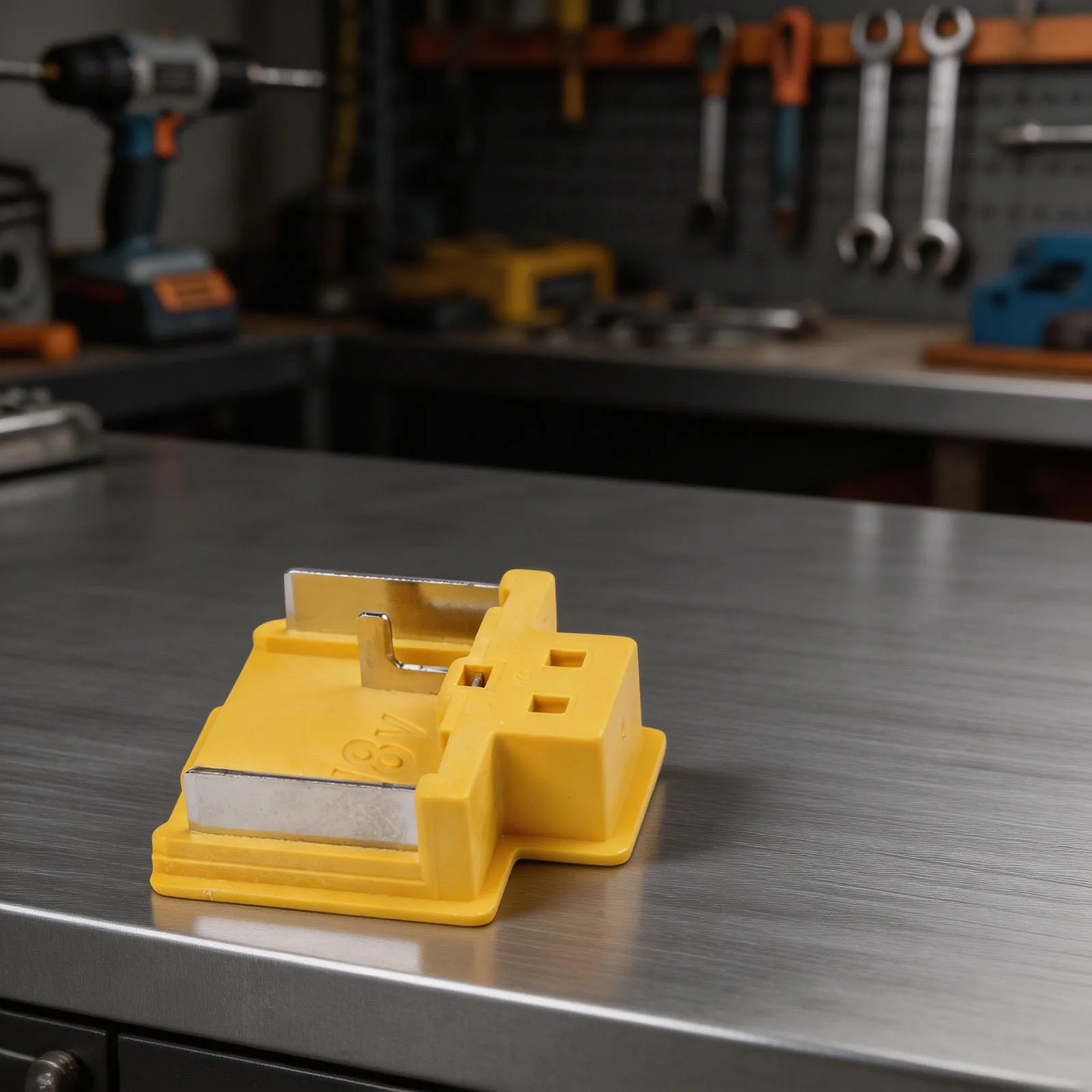 Contact Plate 18V Battery Terminal Yellow as Picture Part Number 643852-2 Battery Connector Plate Replacement Battery Contact