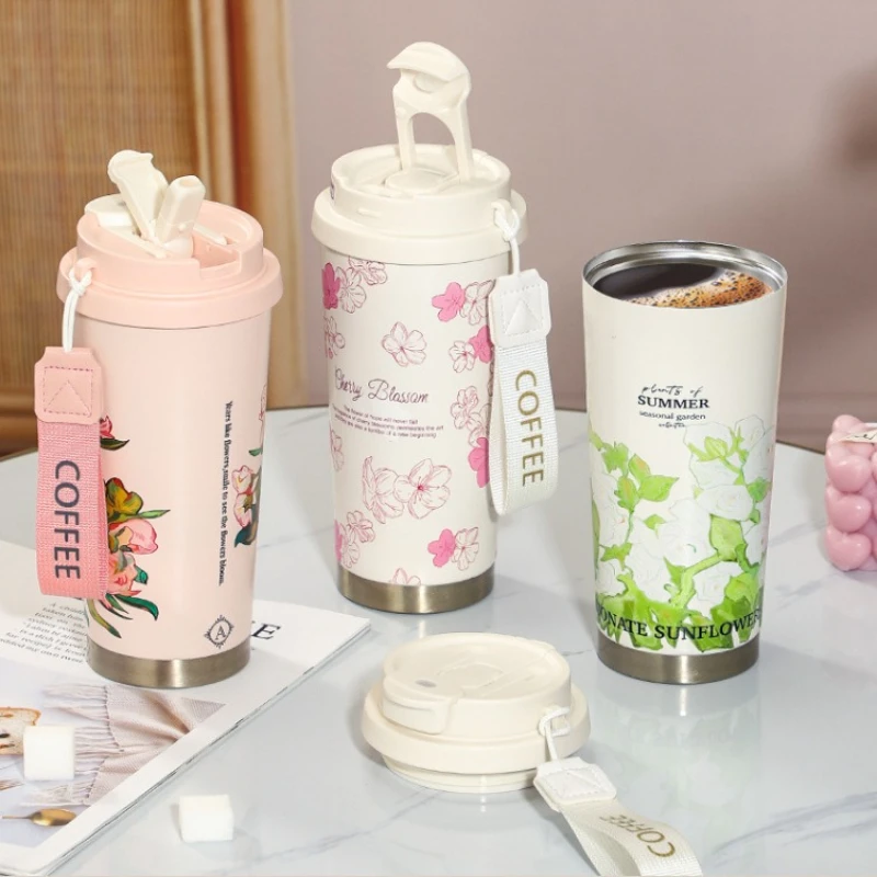 

Tumbler Vacuum Flasks Mug Stainless Steel Insulated Coffee Cup Leakproof Lid Travel Thermos Cups for Tea Thermal Water Bottle