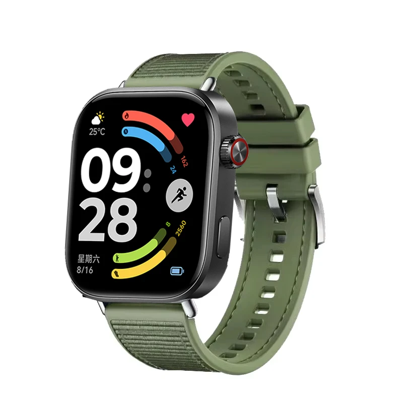 Watchband For Redmi Watch 6 Sport Braided Nylon+Silicone Strap For Redmi Watch 5 4/Xiaomi Mi Band 9Pro 8 Pro Smartwatch Band   ﻿