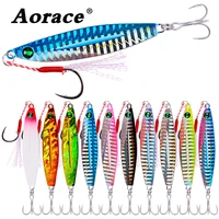 10 Uds. Señuelos de Pesca de Metal, plantillas de cuchara de fundición lenta, juego de Señuelos de Pesca 7G 10G 17G 21G 28G 40G Crankbait Jig Wobbler, cebo de Pesca de mar