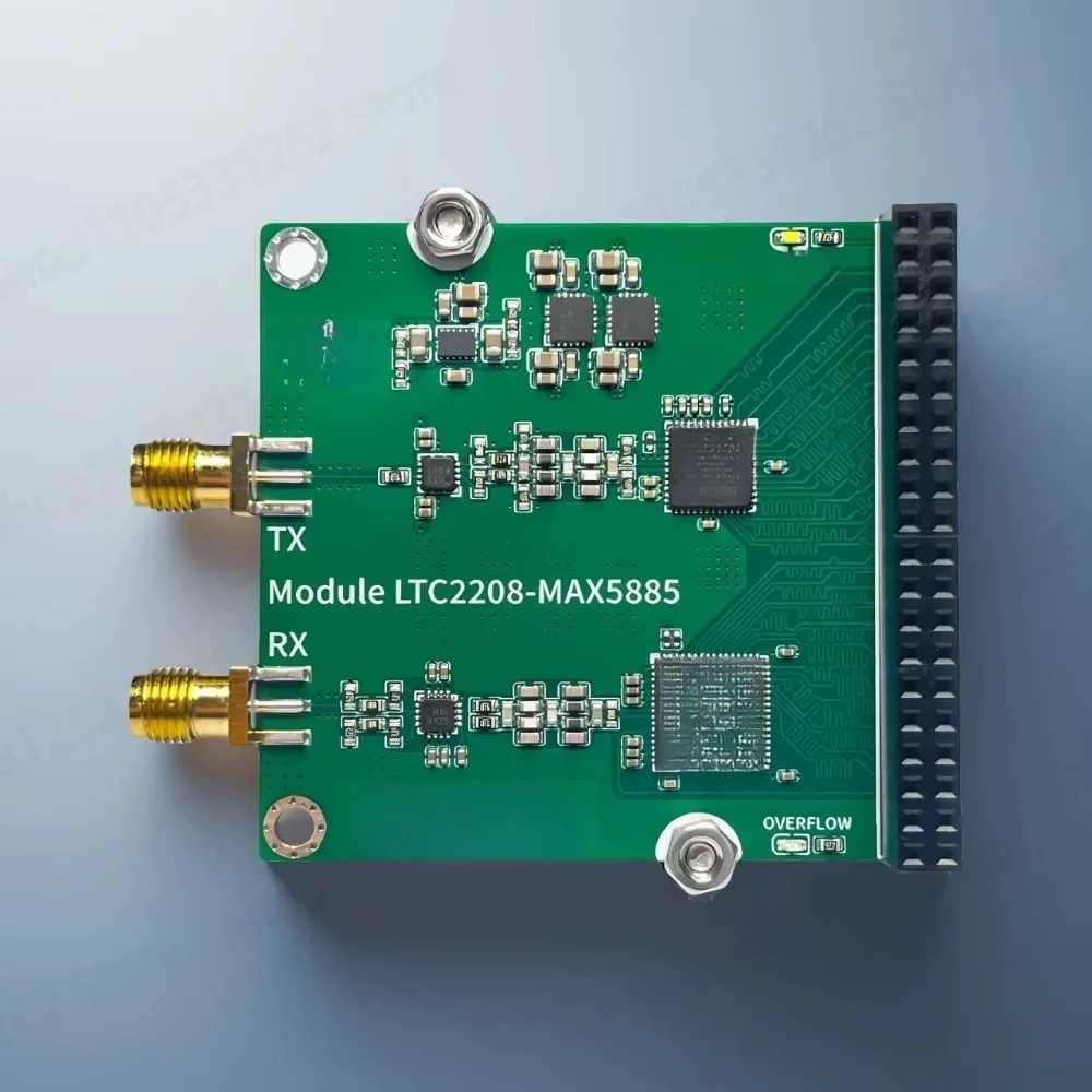High speed ADC module high speed DAC module DDS waveform acquisition LTC2208 MAX5885 kit set tool