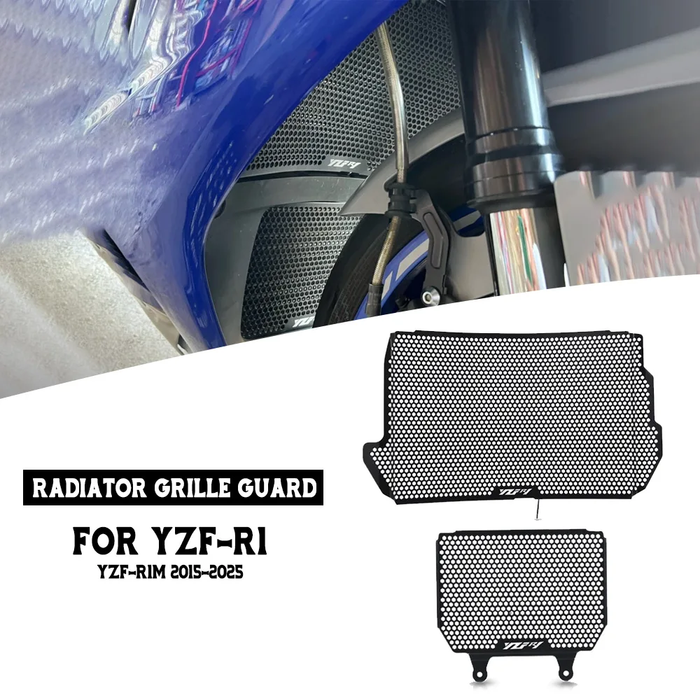 YZFR1 Radiator Guard Grille Cooler Cooling Cover Protection For Yamaha YZF-R1 YZF-R1M 2015-2019 2020 2021 2022 2023 2024 2025