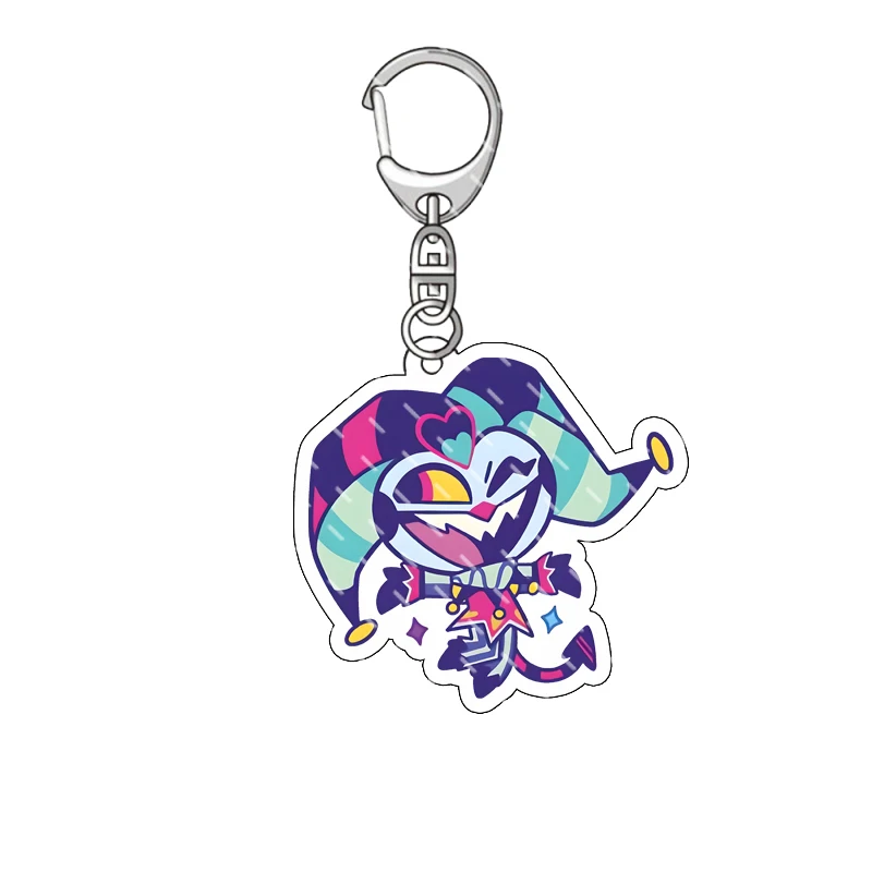 Hazbin Hotel Anime Figure Acrylic Keychain Model Plate 1pc Alastor Sign Backpack Pendant Key Chain Game Fans Gift Ornaments image 4