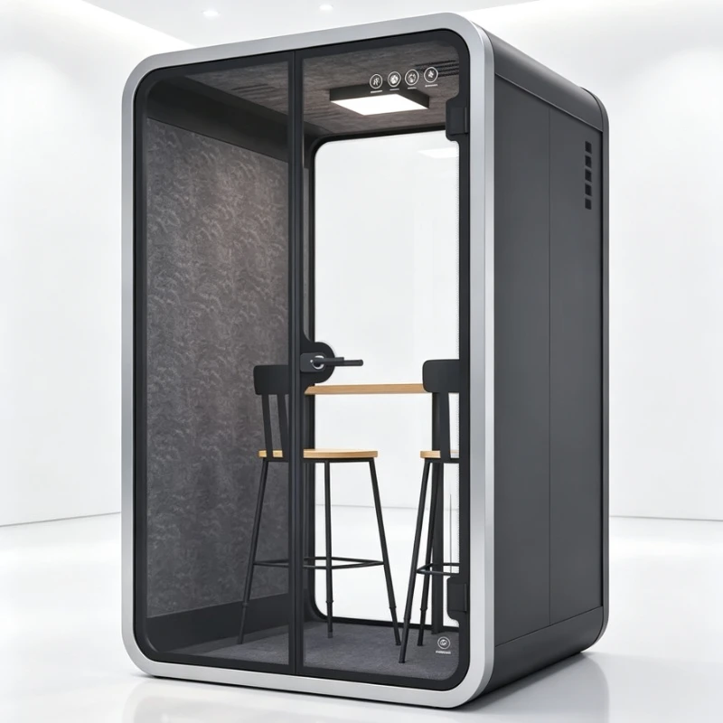 Silent Cabin Movable Modular Sound Insulation Booth For Open Office Private Call Video Meeting Home Study Workspace