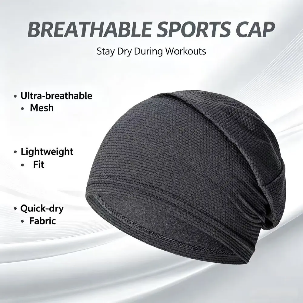 Sports Mesh Breathable Cap Running Tennis Baseball Hat Basketball Hiking Cycling Caps Quick-drying Soft Beanie Men Women