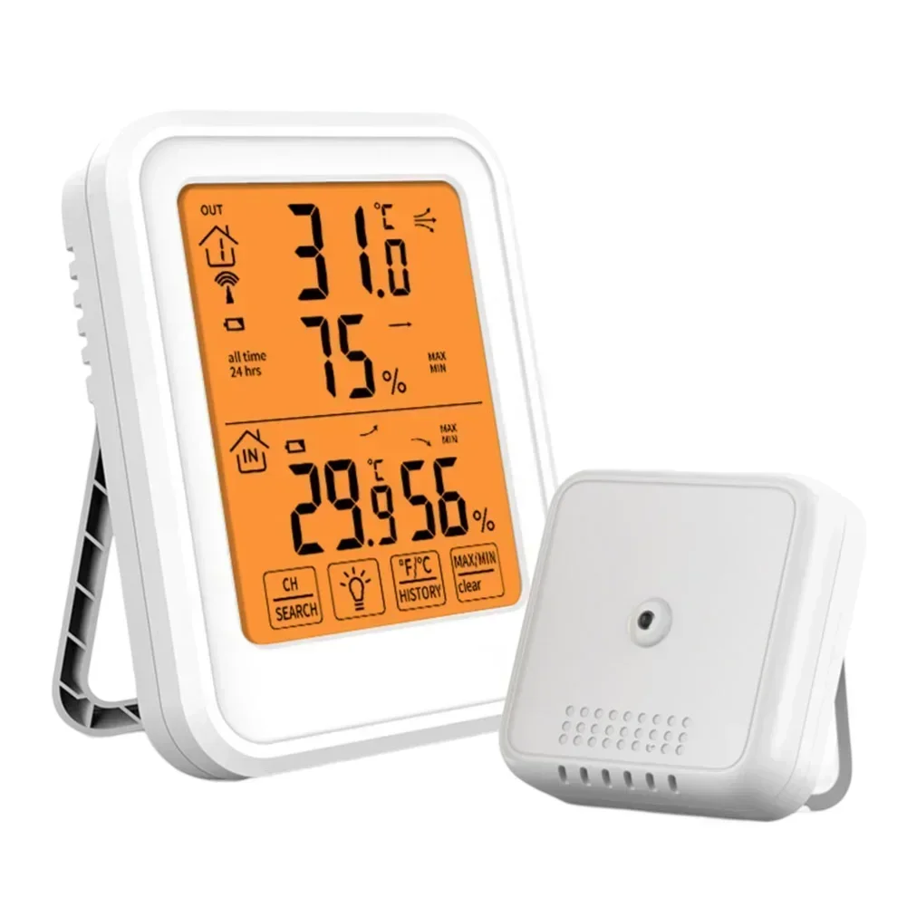 Magnetic Suction Thermometer Temperature And Humidity Monitor Convenient Monitoring Accurate Electronic Sensor Device Gauge