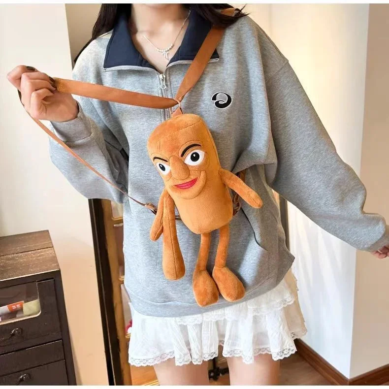 Italienischer Brainrot Shark Rucksack Plüsch Tungtungsahur Tralalo Shan Hai Jing Weiche Puppe Kinder Erwachsene Geschenk