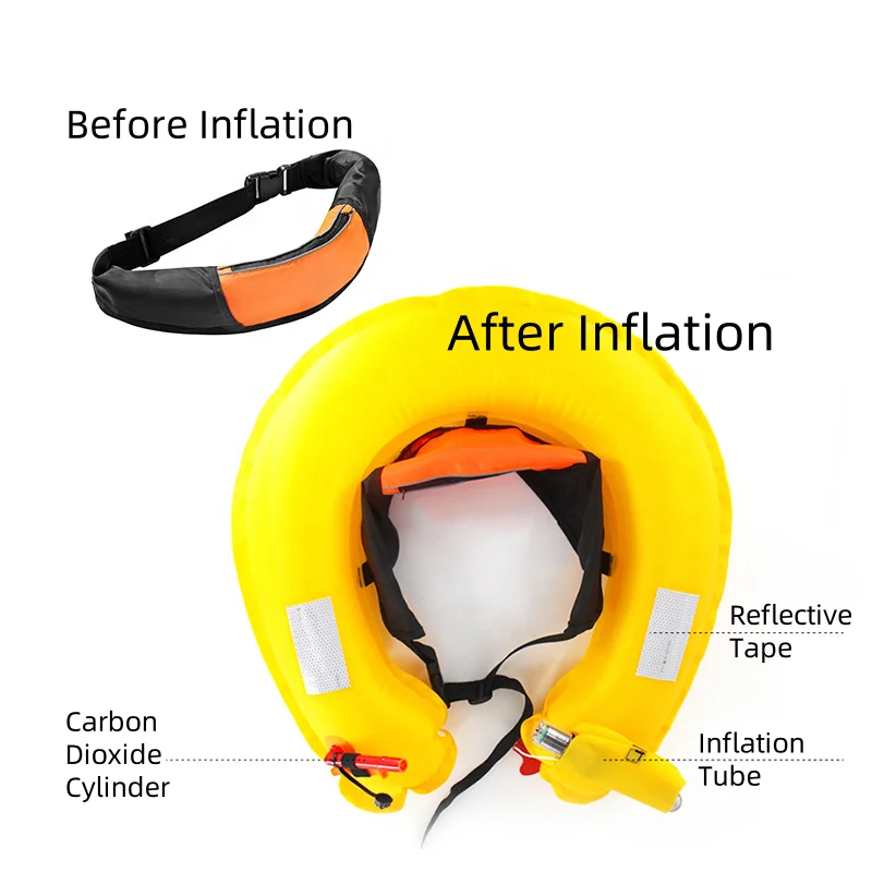 Automatic Inflatable Lifesaving Belt Children's Lifesaver Large Buoyancy Waist Belt Swimming Ring Inflatable Lifesaver
