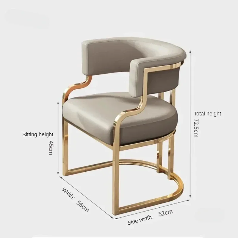 Chaises de Salle à Manger Modernes Légères et Luxueuses, Chaise de NégDynation pour Vêtements de Maison, Chaise de Maquillage à la Mode, Chaise de Manucure pour Salon de miles